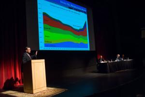 Kelly Wilkins, Bridger Company, presents at the Rocky Mountain Energy and Infrastructure Summit, Jackson Hole, WY